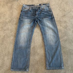 Mens buckle jeans